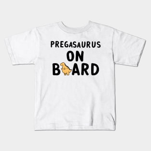 Pregasaurus on Board Kids T-Shirt